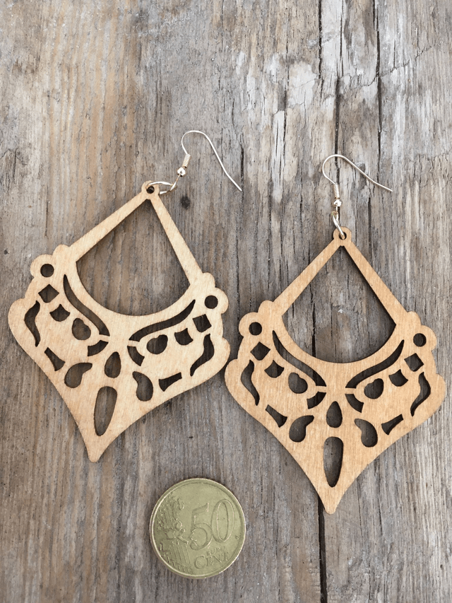 BOUCLES D'OREILLES EN BOIS