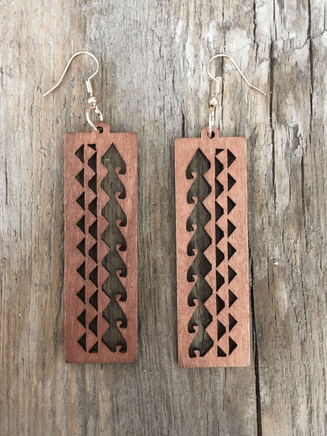 BOUCLES D'OREILLES EN BOIS