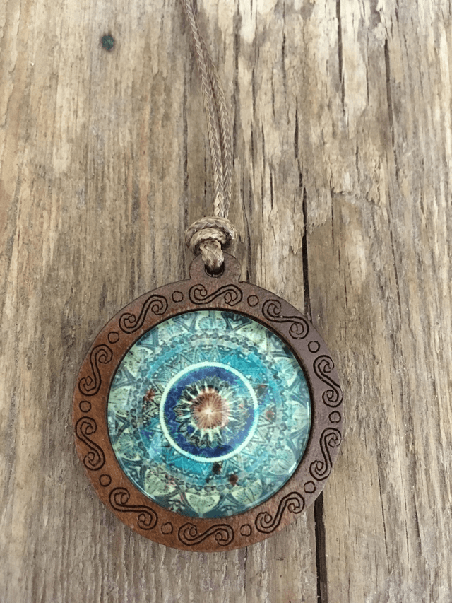 COLLIER MANDALA VERT