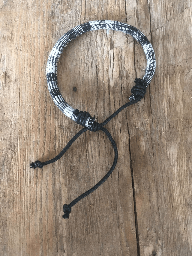 BRACELET ROND BLANC & NOIR