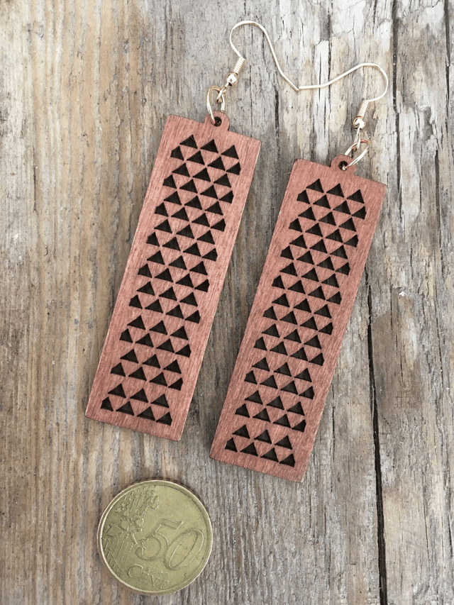 BOUCLES D'OREILLES EN BOIS