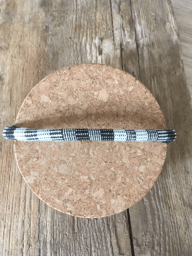 BRACELET ROND BLANC & NOIR