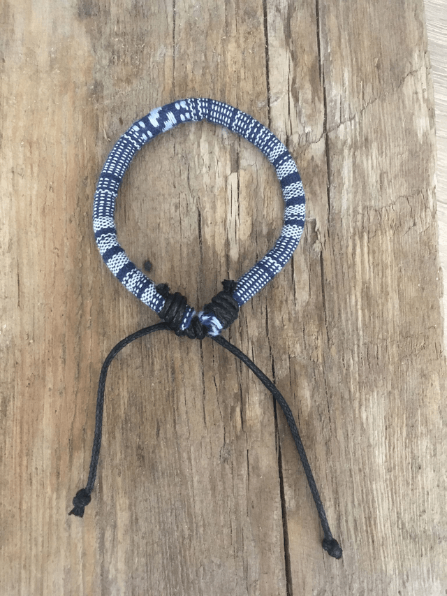 BRACELET ROND BLEU & BLANC