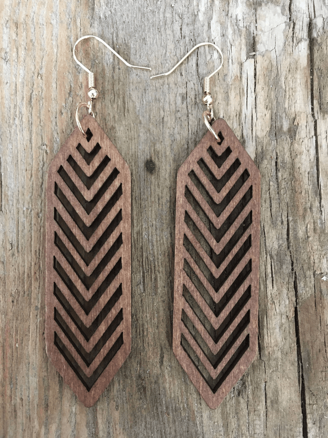 BOUCLES D&#039;OREILLES EN BOIS