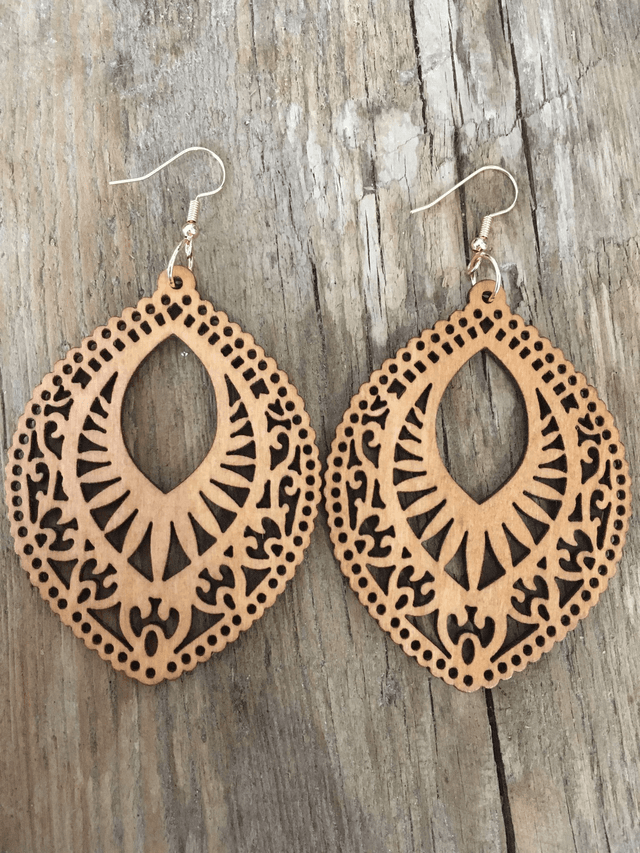 BOUCLES D&#039;OREILLES EN BOIS