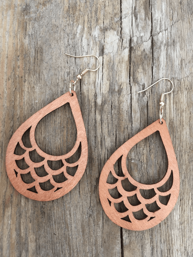 BOUCLES D&#039;OREILLES EN BOIS